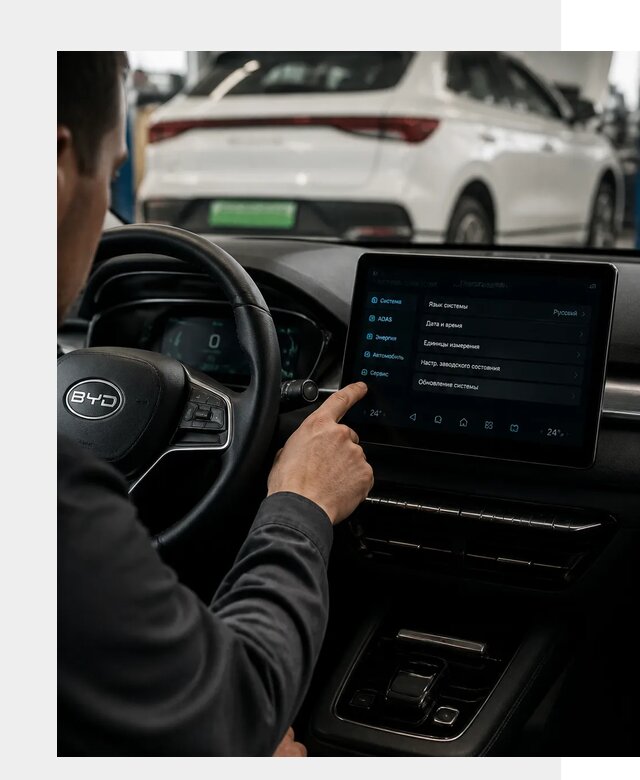 Русификация BYD E2 в Набережных Челнах от 15135 р. | ФастМобиль-Нбр под ключ